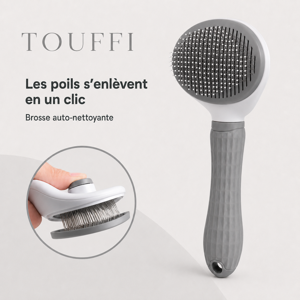 Brosse auto-nettoyante