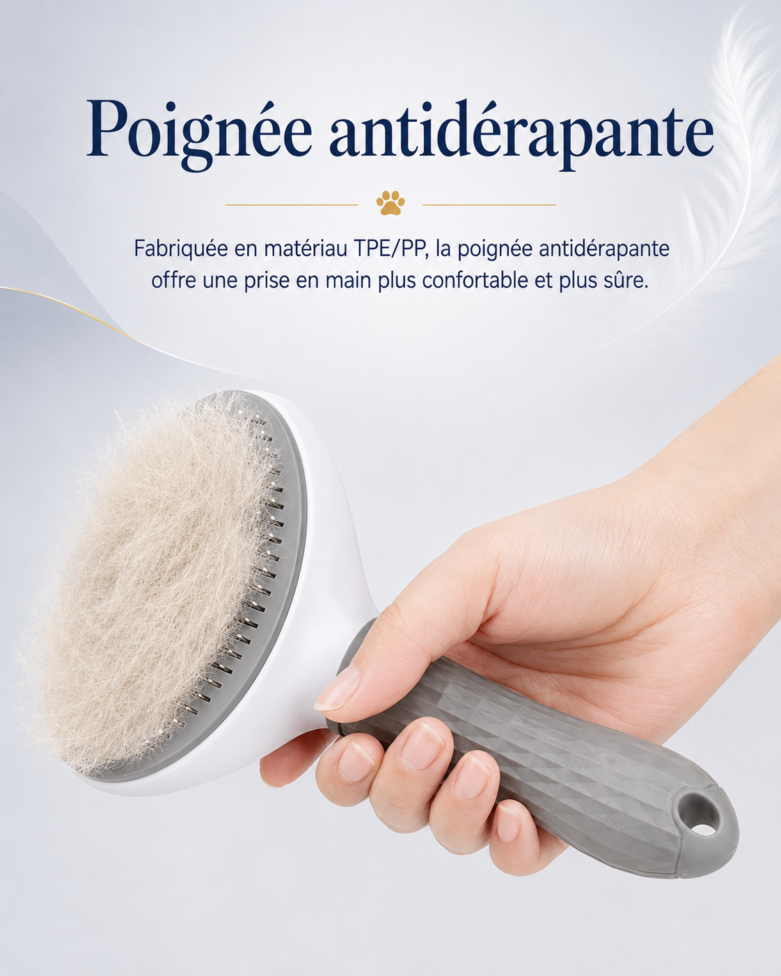 Brosse auto-nettoyante