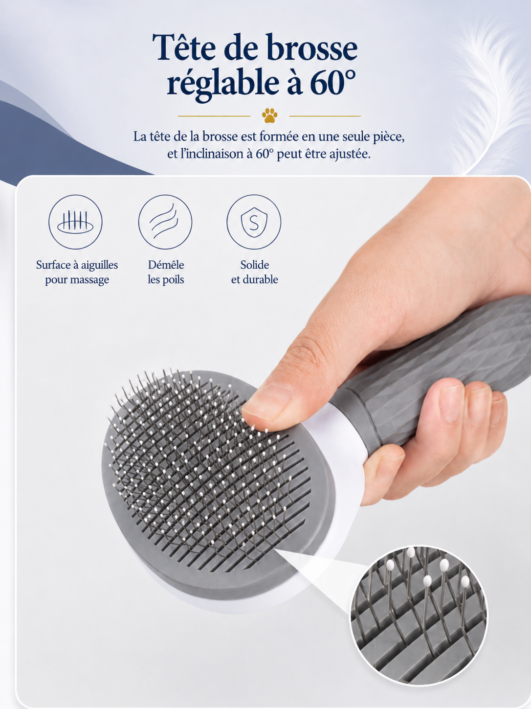 brosse auto-nettoyante